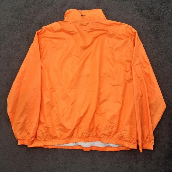nike windbreaker jacket wome's size 1X JUST DO IT orange pullover lightweight - Picture 11 of 12